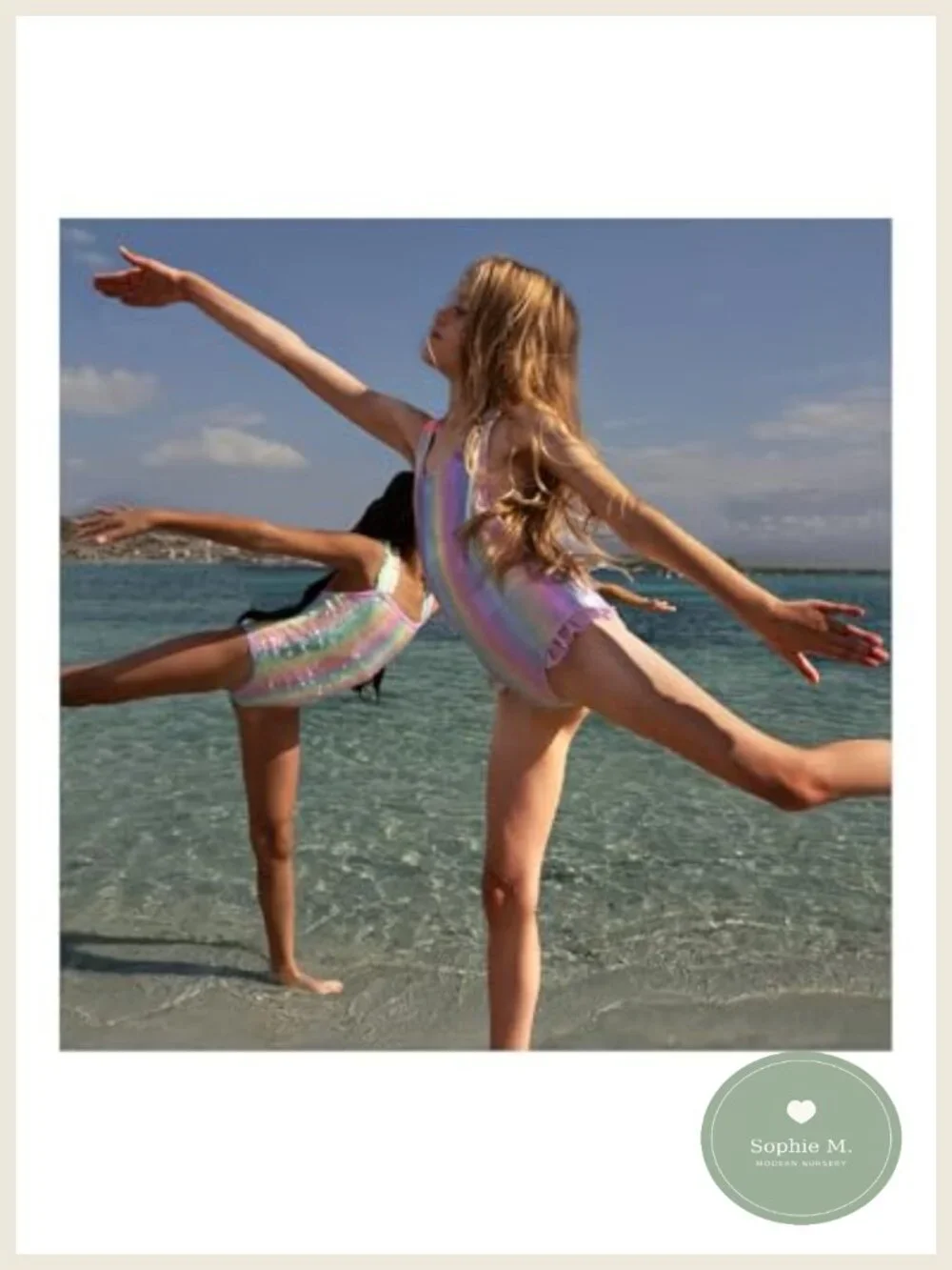 Girls One-Piece Swimsuit Sleeveless Pull-On Competitive Swimwear